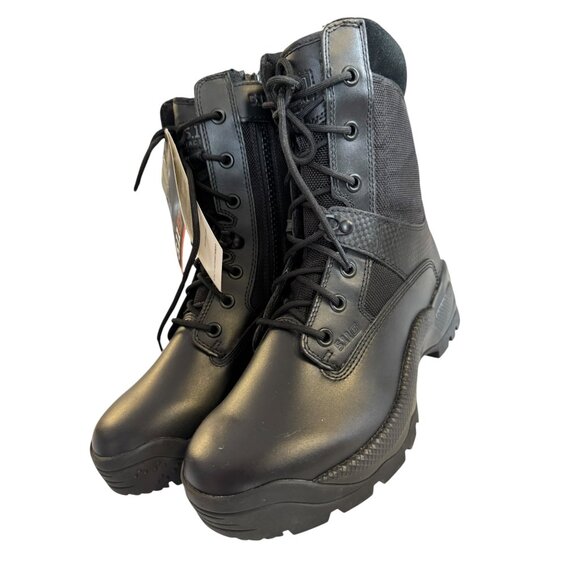 5.11‎ A.T.A.C. 8" Side Zip Black Leather & Nylon Tactical Boots Womens 7.5 US - Picture 2 of 13